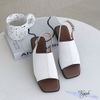 Sandal 2p gót vuông quai bảng bự may chỉ giữa - MS: S2-25003