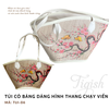 Túi cỏ bàng hình thang chạy viền - TUI06