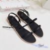 Sandal xẹp mũi tròn 2 quai mảnh hậu vòng - MS: SX-25080