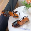 Sandal rọ 3p mũi tròn 6 quai đan chéo - MS: S3-01004
