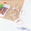 Sandal 5p gót trụ mũi vuông 2 quai xoắn - MS: S5-23032