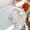 Sandal 7p gót trụ tròn nhỏ mũi vuông bảng ngang hậu dây cột chiến binh - MS: S7-66001