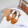 Sandal 5p gót trụ mũi vuông bảng ngang hậu phối màu - MS: S5-06029