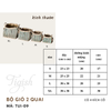 Bộ giỏ đựng đồ hai quai hình trụ - GIO02