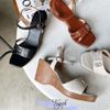 Sandal 8p đế xuồng 3 quai mảnh nhỏ phối khóa - MS: S8-26004