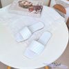 Dép mũi vuông nhỏ bảng ngang may chỉ dọc - MS: DX-25037