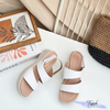 Sandal 5p mũi tròn 2 quai ngang khuyết eo - MS: S5-58004