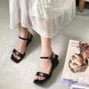 Sandal xuồng 5p mũi vuông quai ngang - MS: X5-26008