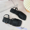 Sandal xẹp mũi vuông quai xương cá -  MS: SX-25068