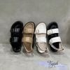 Sandal mũi tròn 2 quai ngang khóa xé dán - MS: SX-84002