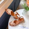 Sandal rọ 3p mũi tròn 6 quai đan chéo - MS: S3-01004