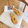 Sandal mũi vuông gút giọt nước hở mũi hậu khóa - MS: SX-01080