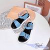 Sandal 4P đế đúc bảng ngang phối khóa - MS: S4-58006