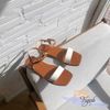Sandal xẹp mũi vuông bảng ngang - MS:SX-57001