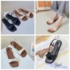 Sandal xẹp mũi vuông quai nơ thắt nút - SX-25070