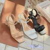 Sandal 6p gót tròn mũi vuông quai dúm - MS: S6-85001