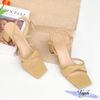 Sandal 5p gót trụ mũi vuông 2 quai xoắn - MS: S5-23032