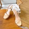 Sandal 12P gót nhọn đúp mũi 2 quai ngang lớn nhỏ nối eo - MS: S12-65001