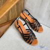 Sandal 3p mũi tròn 6 quai mảnh đan chéo nối hậu - MS: S3-01005