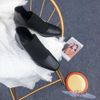 Bốt 5cm gót trụ mũi vuông phối thun - MS: B5-61002