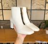 Giày Boot 7p si mũi vuông cổ cao khóa kéo -MS: B7-01002
