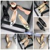 Giày Cao gót nữ 1p mũi nhọn phối khóa đồng chữ O - MS: C1-10001