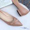 Giày Cao gót nữ 1p mũi nhọn phối nơ chữ nhật - MS: C1-10003