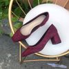 Giày Cao gót nữ 5p mũi vuông - MS: C5-22012