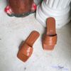 Dép mũi vuông bảng ngang gấp -MS: DX-25038
