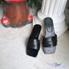Dép mũi vuông bảng ngang gấp -MS: DX-25038
