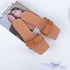 Dép mũi vuông bảng ngang xẻ 3 quai nhỏ- MS: DX-25027