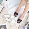 Dép mũi vuông bảng ngang chần chỉ caro - MS: DX-26006