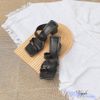 Guốc 5P gót vuông mũi vuông kẹp ngón quai ngang lệch- MS: G5-26034