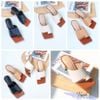 Guốc 5p gót vuông xỏ ngón bảng ngang lớn - MS: G5-26033