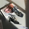 Sandal 7p gót vuông nhỏ mũi vuông bảng ngang phối dây xích- MS: S7-57001