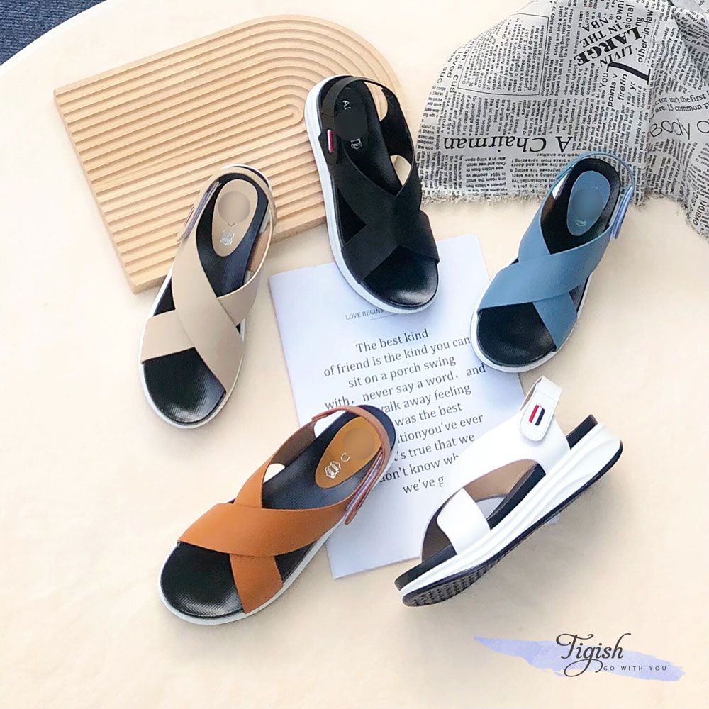 Sandal 4p đế đúc 2 quai chéo lớn - MS: S4-58007