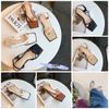 Sandal 3p gót vuông nhỏ mũi vuông kẹp ngón - MS: S3-22002