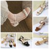 Sandal 3P gót vuông mũi vuông nhỏ quai ngang phồng - MS: S3-22001
