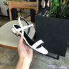 Giày Sandal nữ 3p gót phối viền đồng bảng ngang xinh xắn - MS: S3-26002