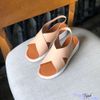 Giày Sandal nữ 4p bánh mì 2 quai chéo lớn - MS: S4-25002