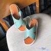 Giày Sandal nữ 4p bánh mì 2 quai chéo lớn - MS: S4-25002