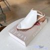 Sandal 5p gót vân gỗ mũi tròn quai ngang lớn hậu khóa - MS: S5-22011