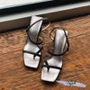 Giày sandal gót thoi mũi vuông kẹp ngón bảng ngang - MS: S5-26011