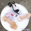 Sandal 5p gót tròn xéo mũi vuông quai ngang dúm - MS:S5-26018