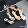 Giày Sandal nữ 5p mũi vuông bảng ngang nối eo - MS: S5-23024