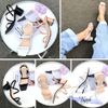 Giày sandal nữ 5p mũi vuông ngang chéo hậu thun - MS: S5-23022