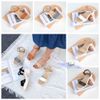 Sandal 6P bánh mì gót mũi vuông quai ngang - MS: S6-58002