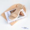 Sandal 6P bánh mì gót mũi vuông quai ngang - MS: S6-58002