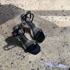 Giày sandal 6p gót lục giác mika bán cầu bảng ngang - MS: S6-23001