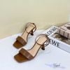 Sandal 7p gót đồng hồ cát mũi vuông quai ngang quai hậu C - MS: S7-06006